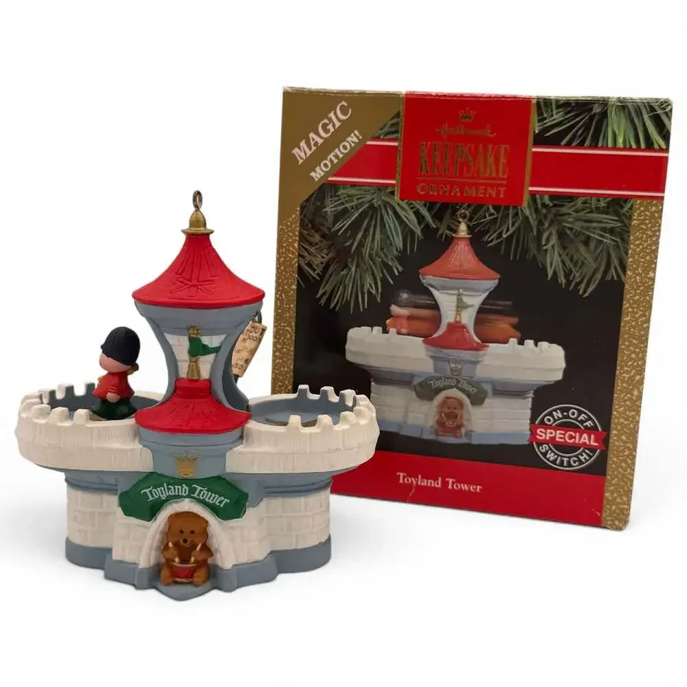 1991 Hallmark Keepsake Ornament Toyland Tower Magic Motion